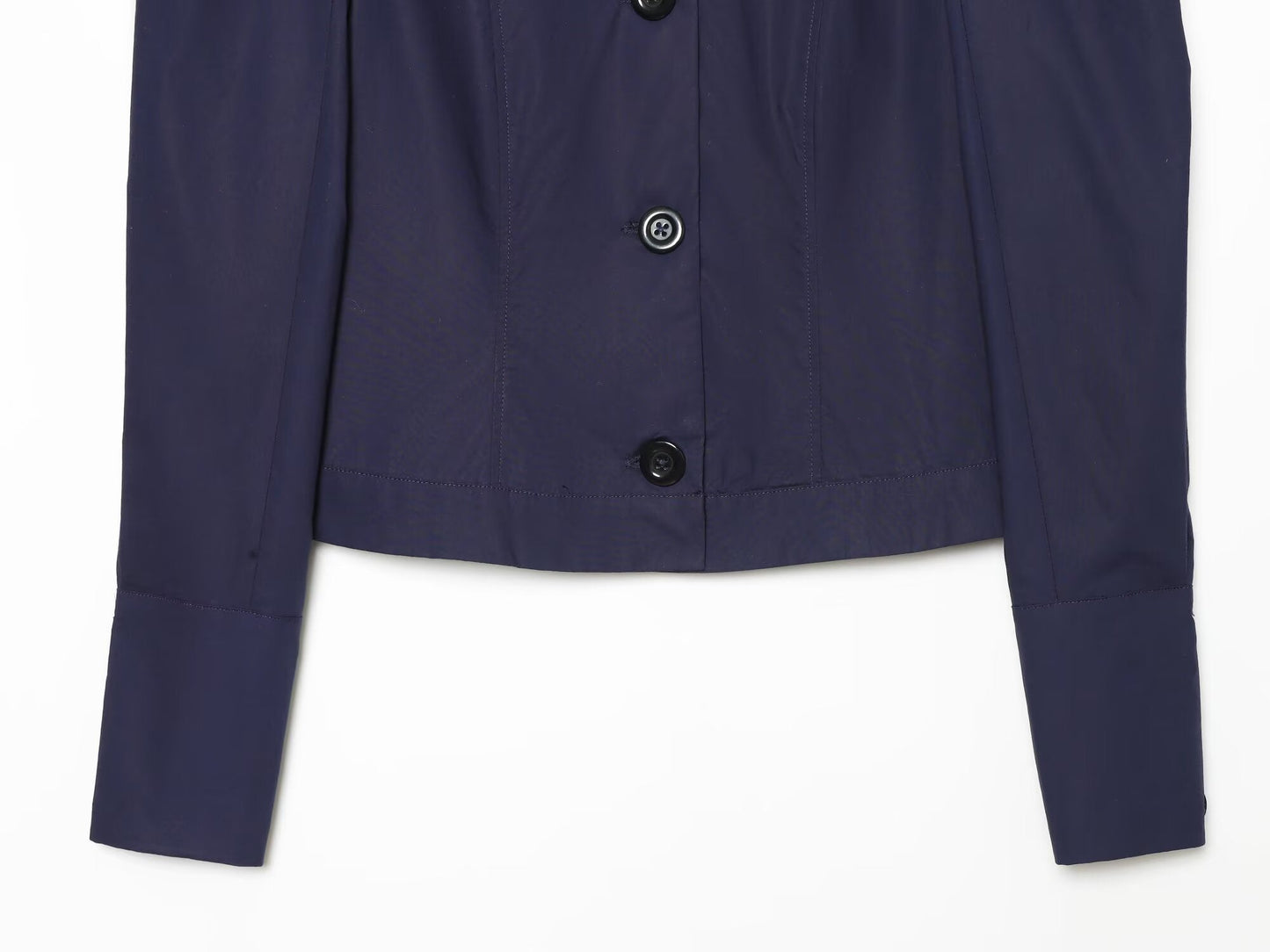 Women's pleated shoulder short Blazer Coat