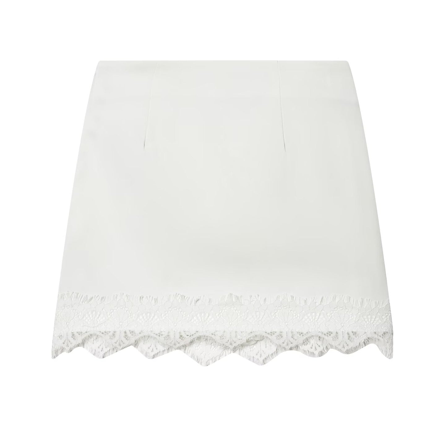 Women's lace hem slim Shorts Skirts