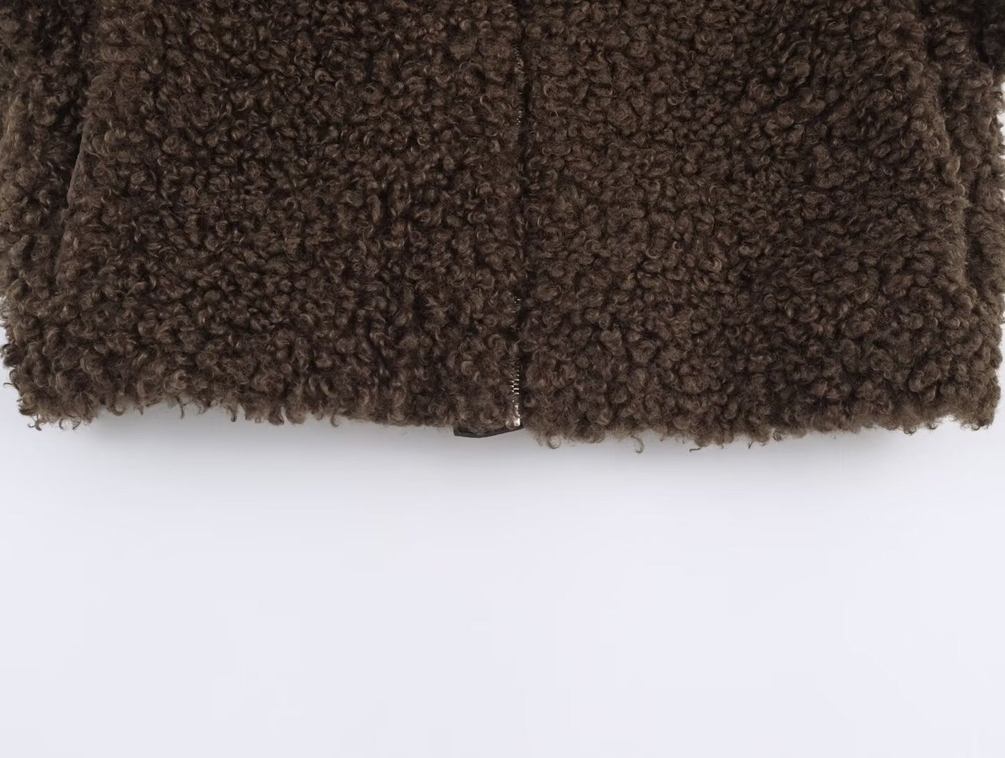 Women's Lapel warm fleece jacket Coat