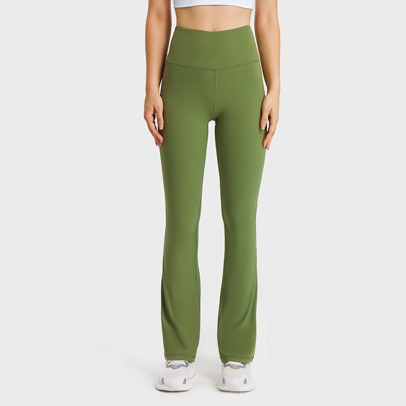 Women's New Slim Hip Micro-pull Yoga Pants High Elastic Nude Joker Fashion Sports Casual Pants
