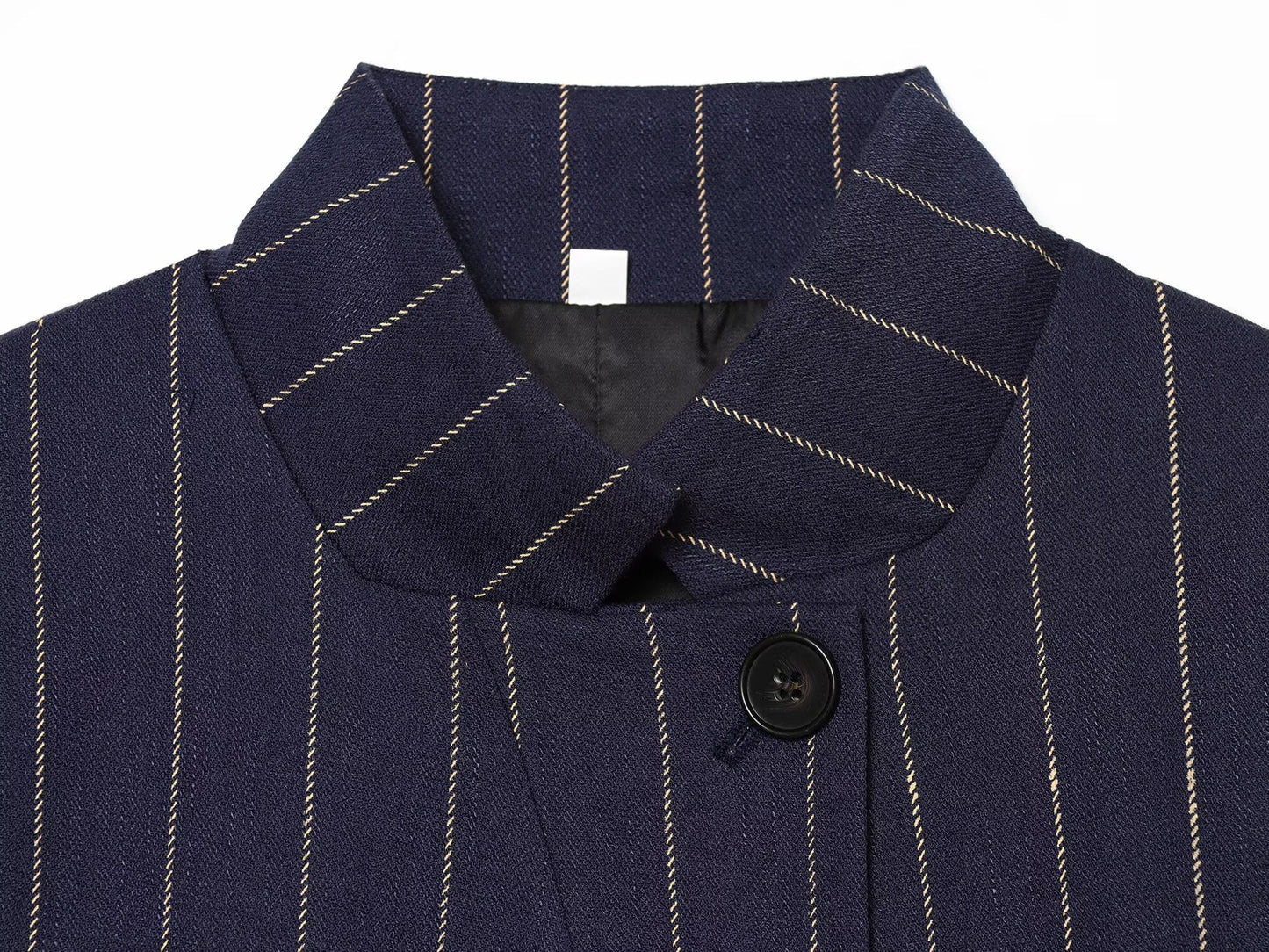 suit Women's 2 pieces linen blend striped jacket+Pants