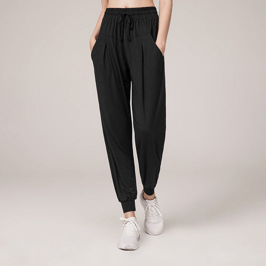 2025 sweatpants women's leg running fitness high waist yoga pants