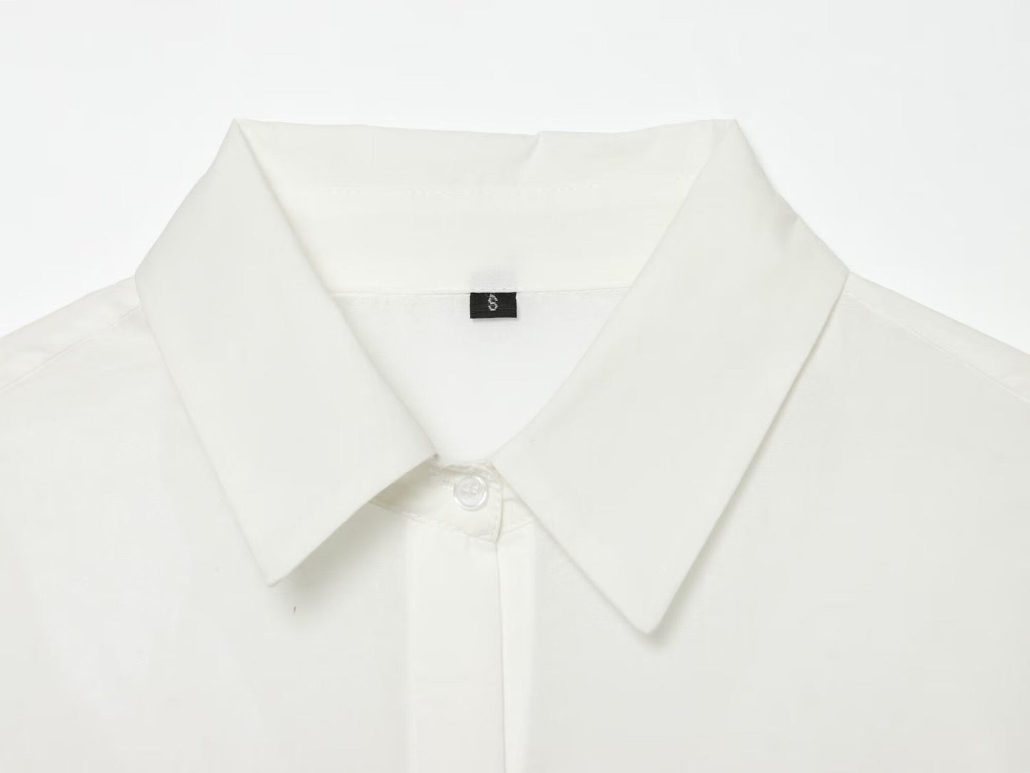 Women's casual hollowed out embroidered shirt