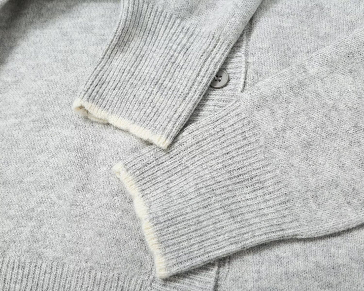 Women's doll collar breasted knitted cardigan