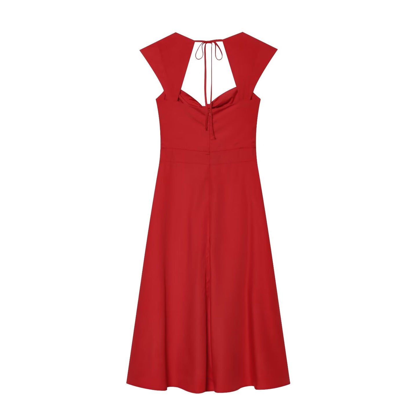 Women's twisted Knot design sleeveless backless dress
