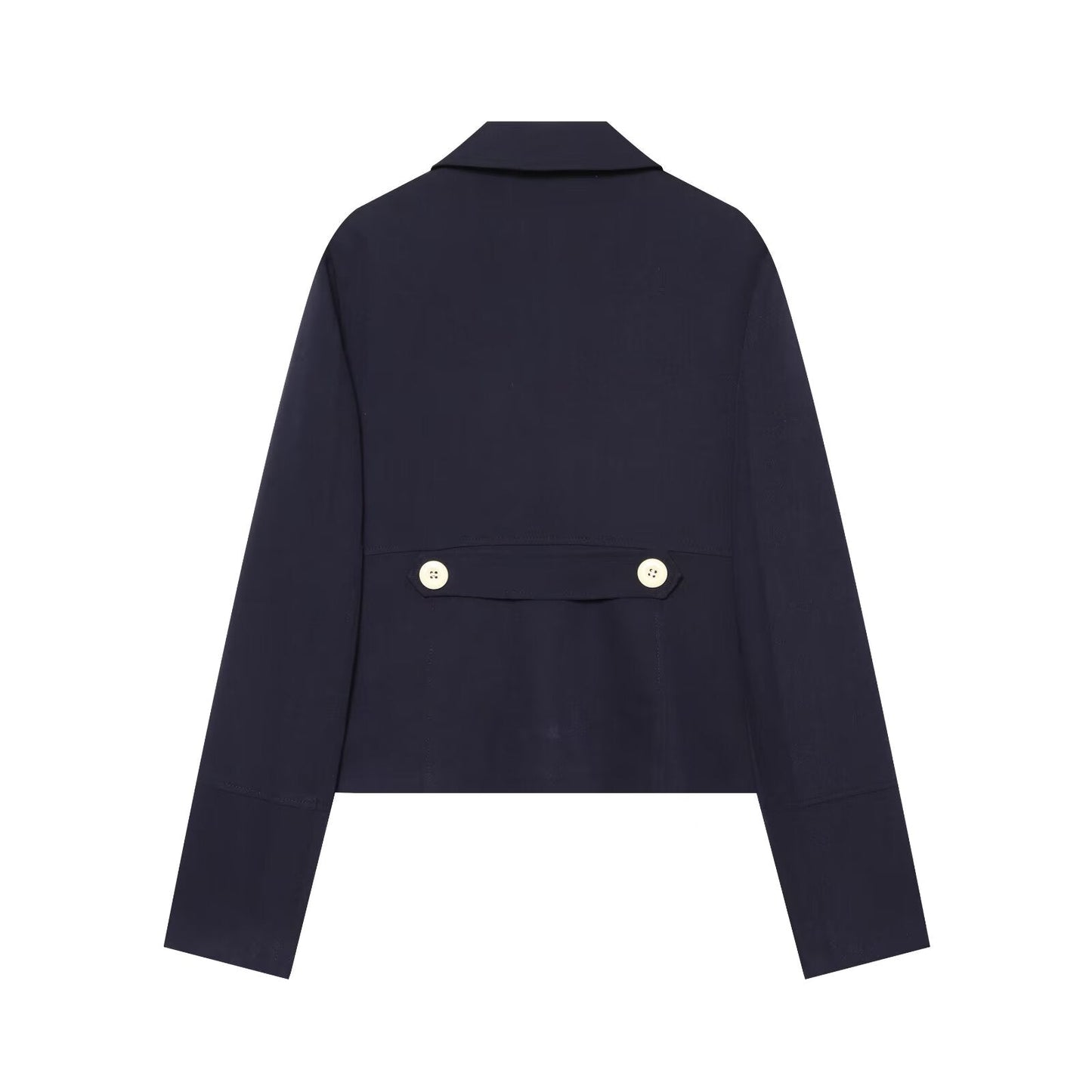 Women's contrasting button slim Blazer Coat