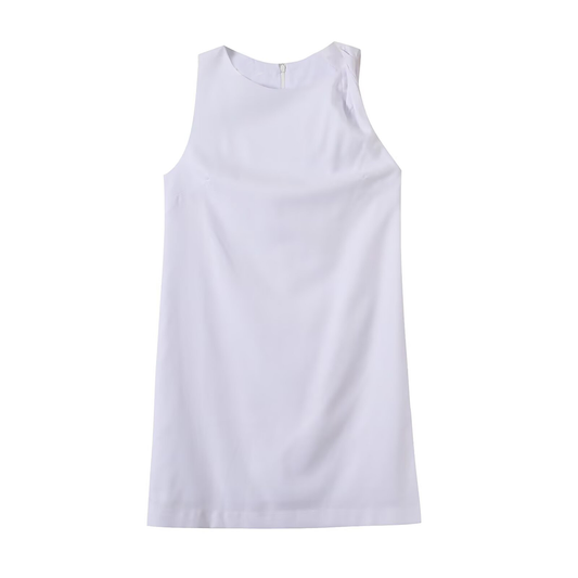 2026 Women's sleeveless linen blend pleated dress