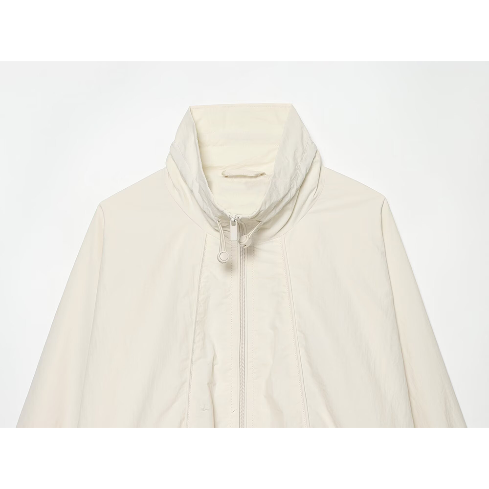Women's casual large silhouette nylon Coat