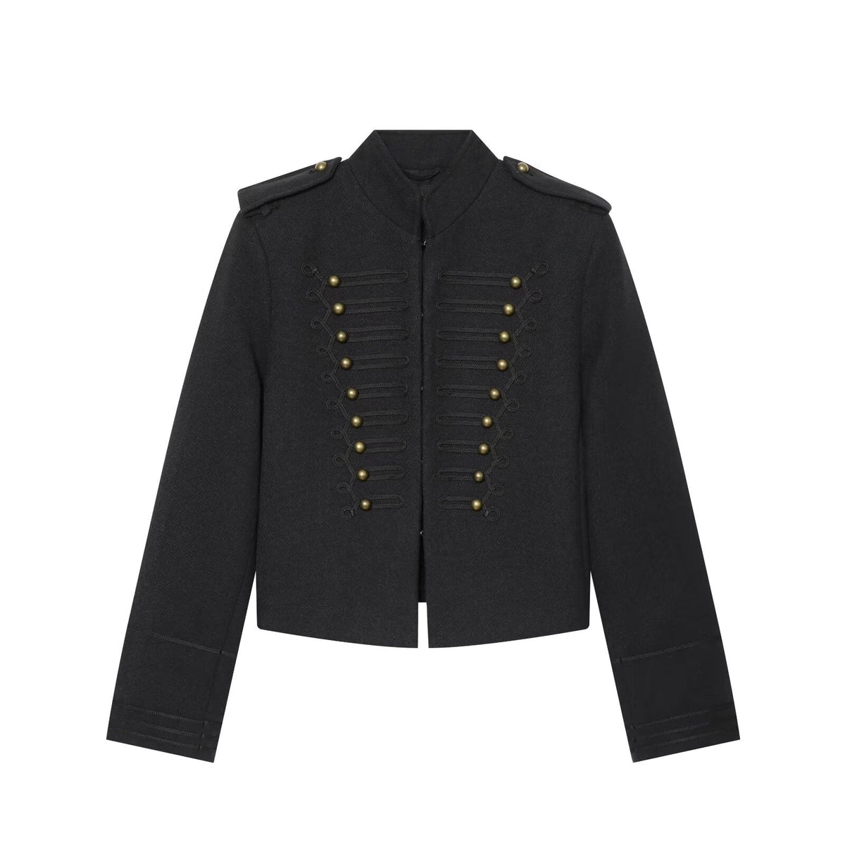 Women's Short rope knot buckle Jacket Coat