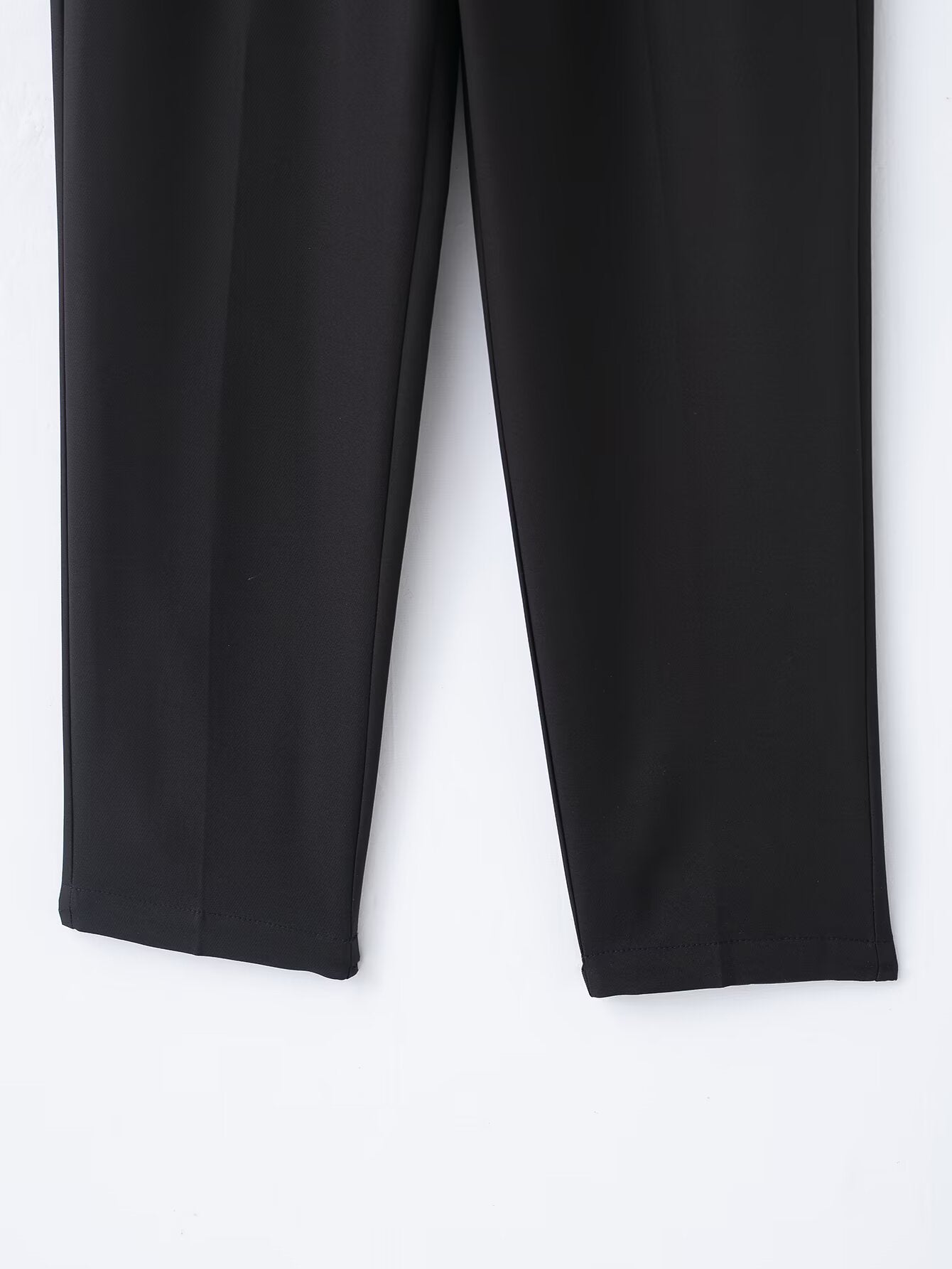 Women's With Belt casual straight high waisted pants