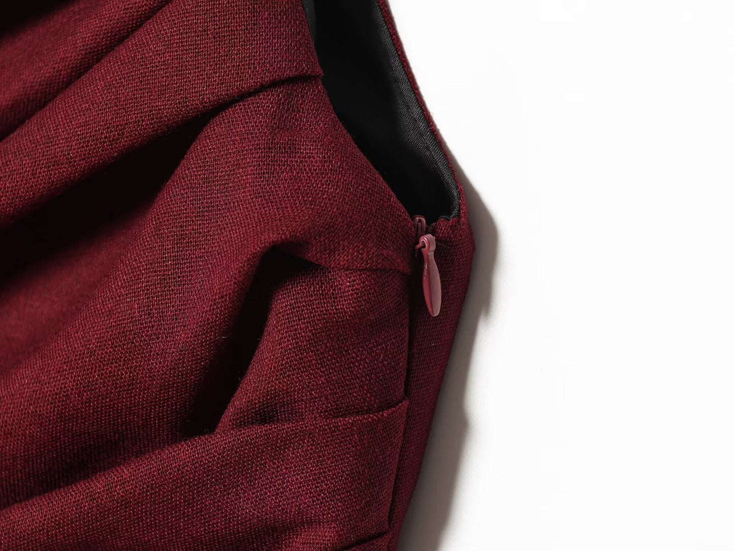 Women's linen asymmetrical MIDI dress