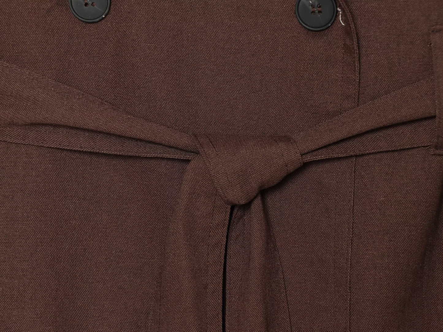 Women's with Belt sleeveless linen blend vest