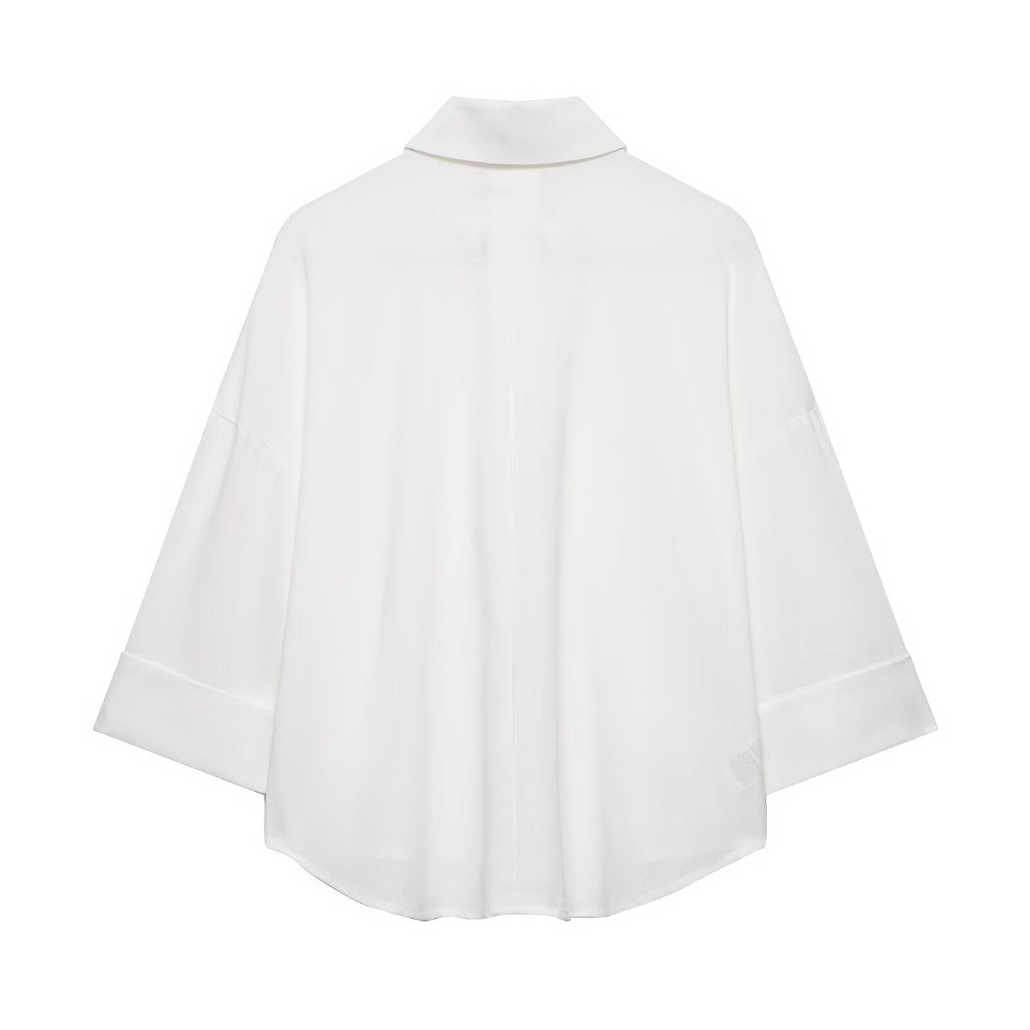 Women's casual lapel button up shirt
