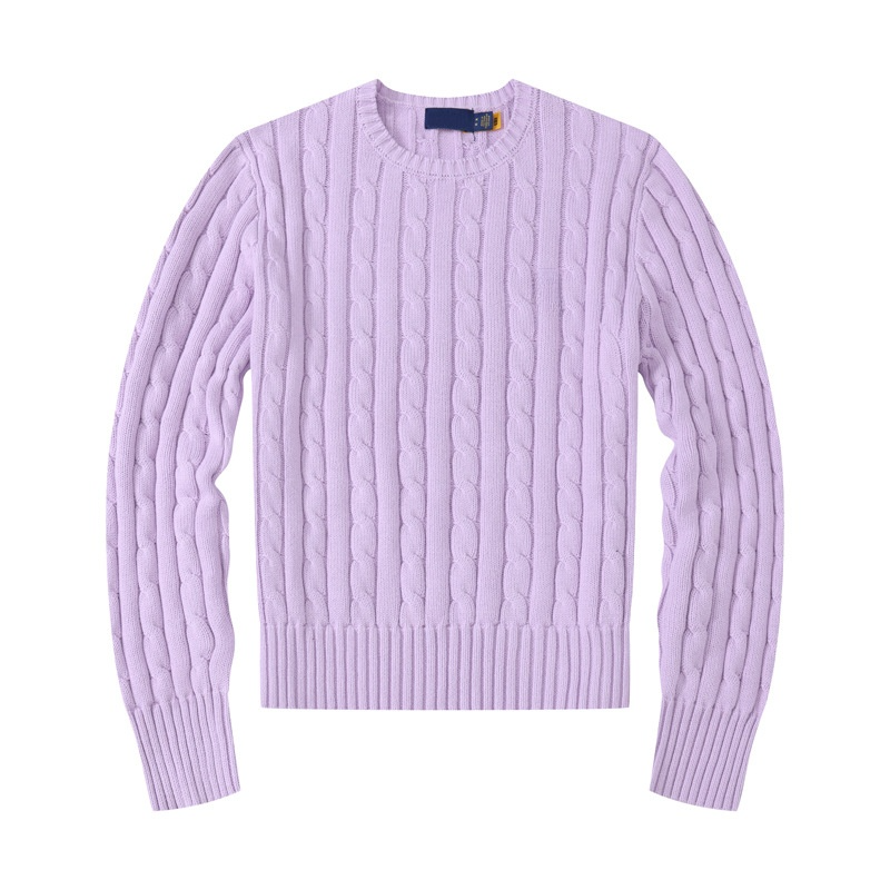 Women's new casual versatile embroidered pullover slim sweater
