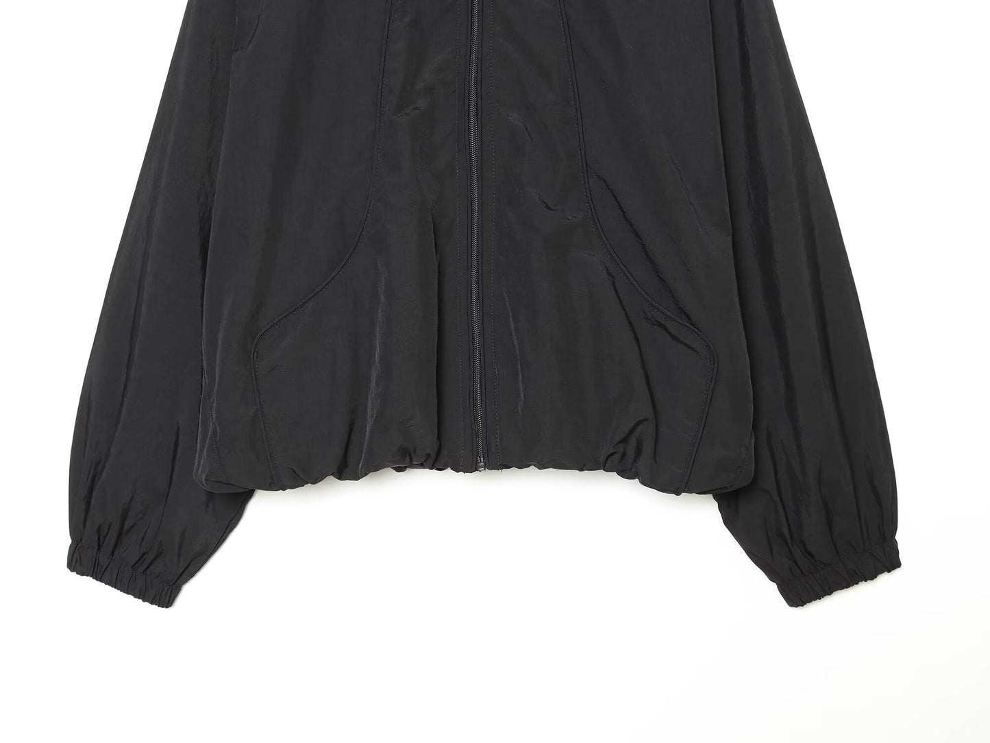 Women's casual large silhouette nylon Coat