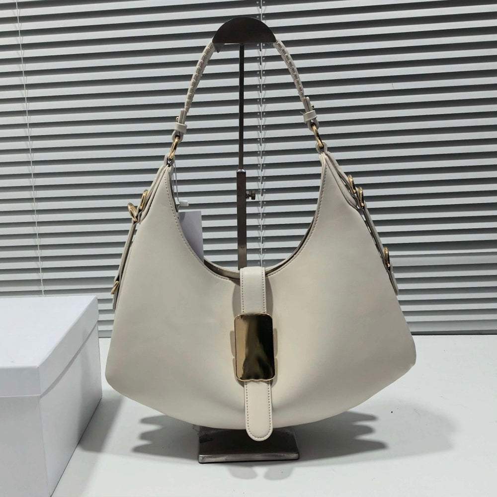 Women's new underarm bag Joker metal buckle shoulder bag