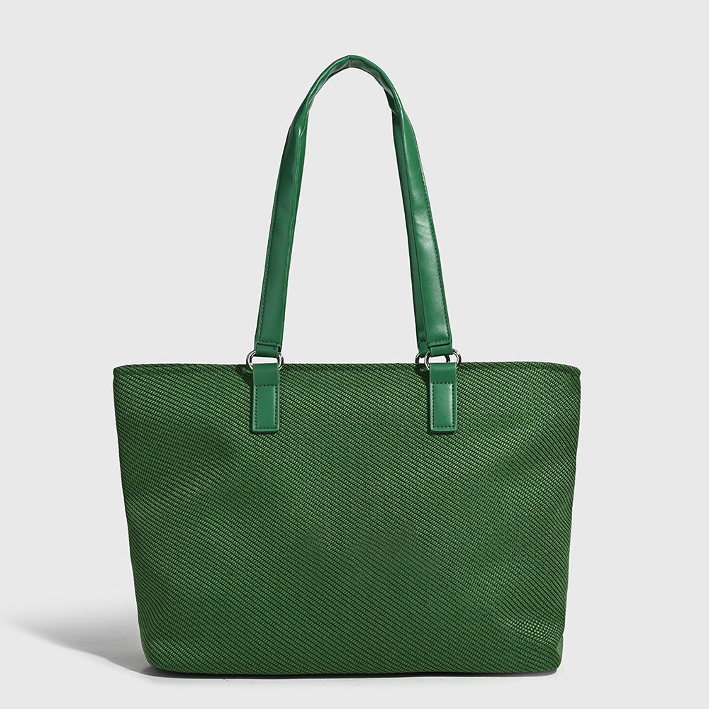Women's new leisure zipper large-capacity shoulder bag