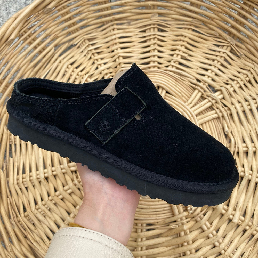Women's new leisure slippers with one pedal and one shoe