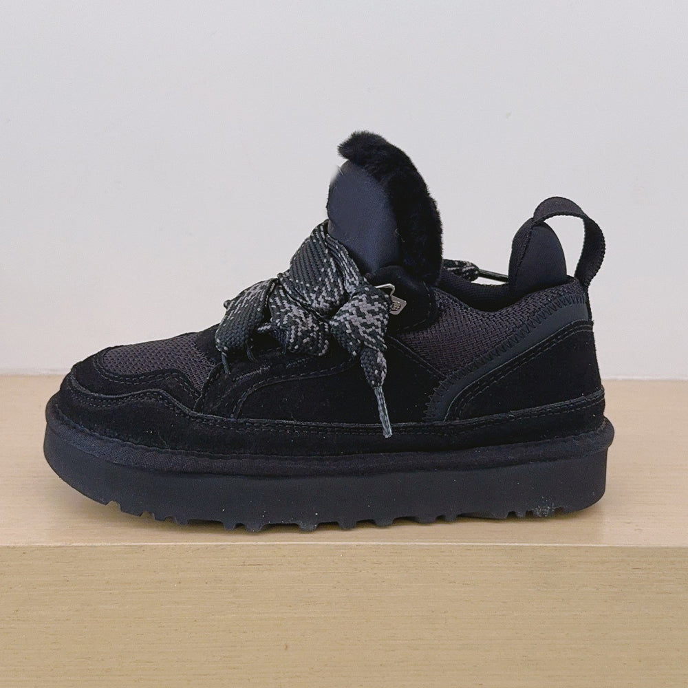 Women's new lace-up anti-slip high-top warm velvet snow shoes