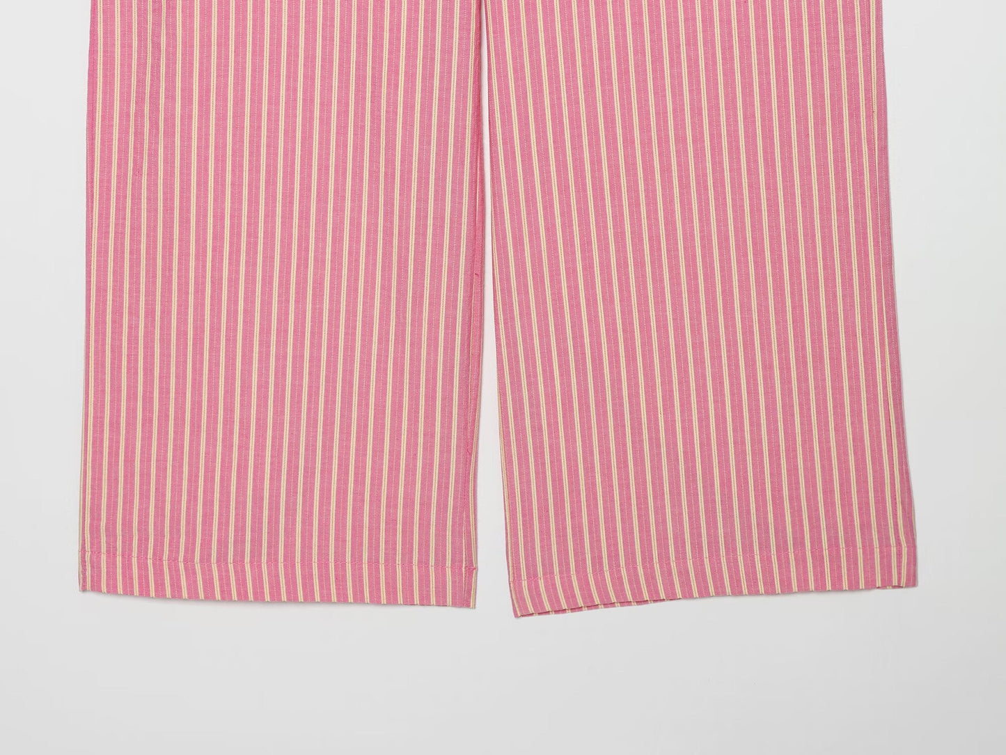 suit Women's 2 pieces striped halter neck top+wide leg pants