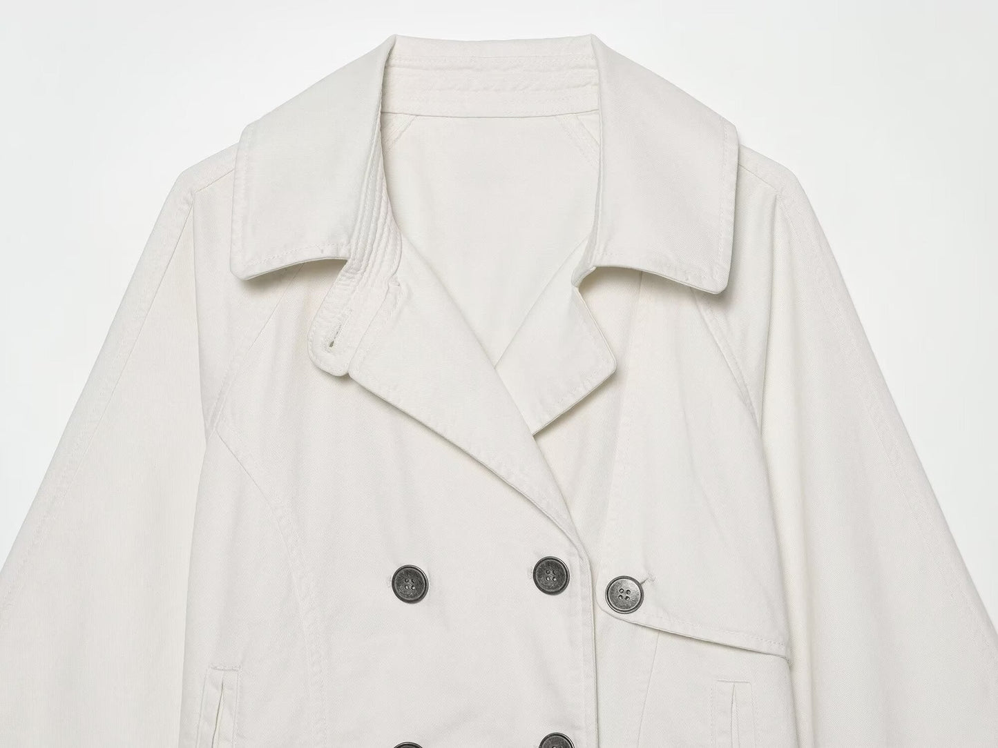 Women's breasted decorative short lapel Coat