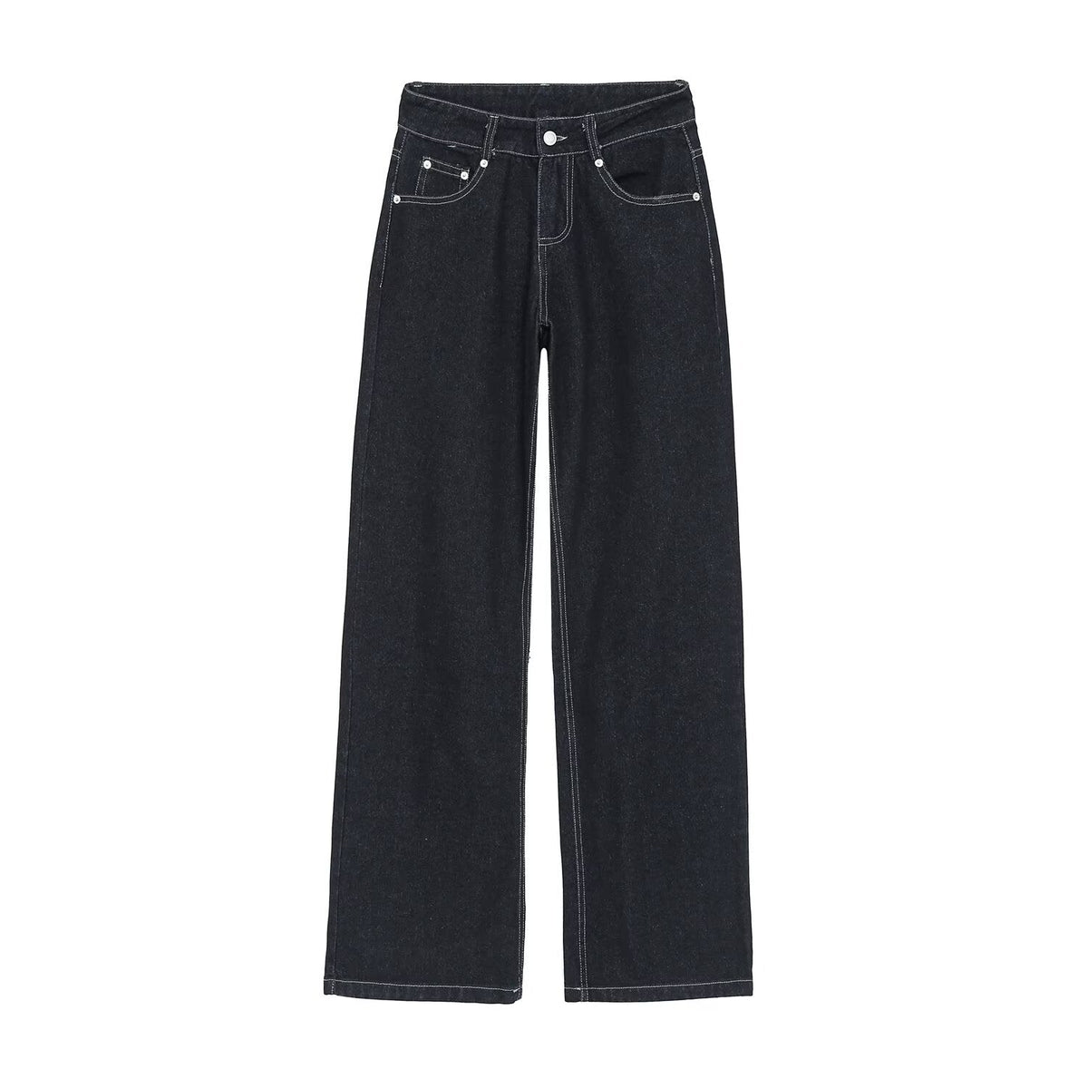 Women's double zipper design slim denim shirt